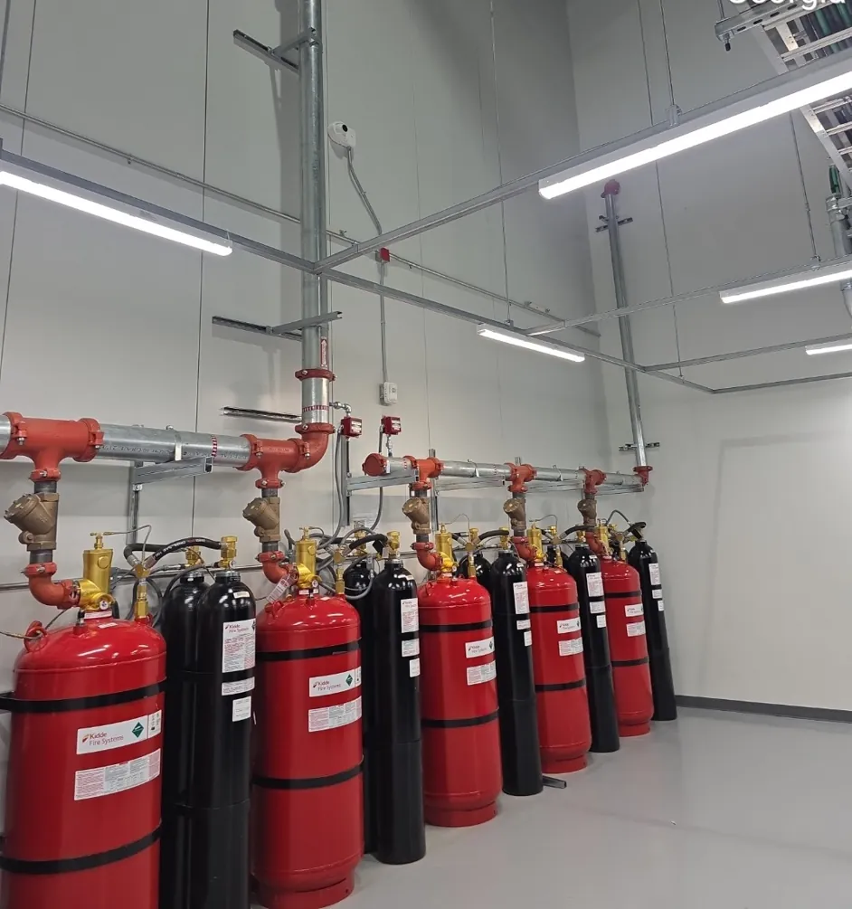 Clean agent fire suppression, controlled space